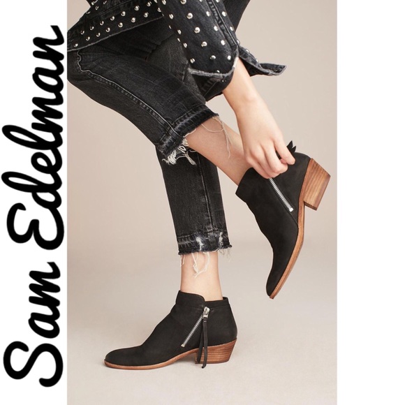 sam edelman black ankle boots